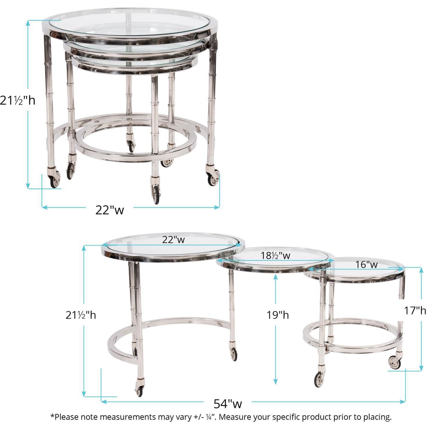 Carter Silver Bar Cart
